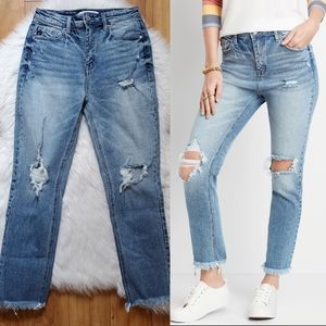 KanCan Vintage High Rise Destructed Ankle Jeans